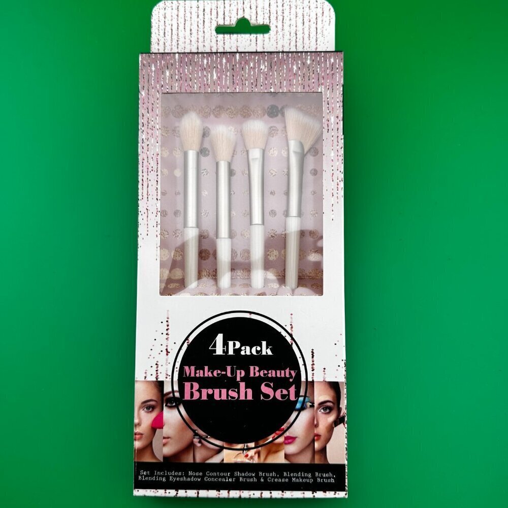 4 - PACK MAKEUP BEAUTY BRUSH SET